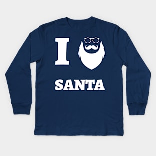 I Love Santa Kids Long Sleeve T-Shirt